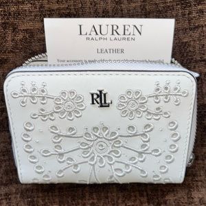 RALPH LAUREN LEATHER COIN WALLET